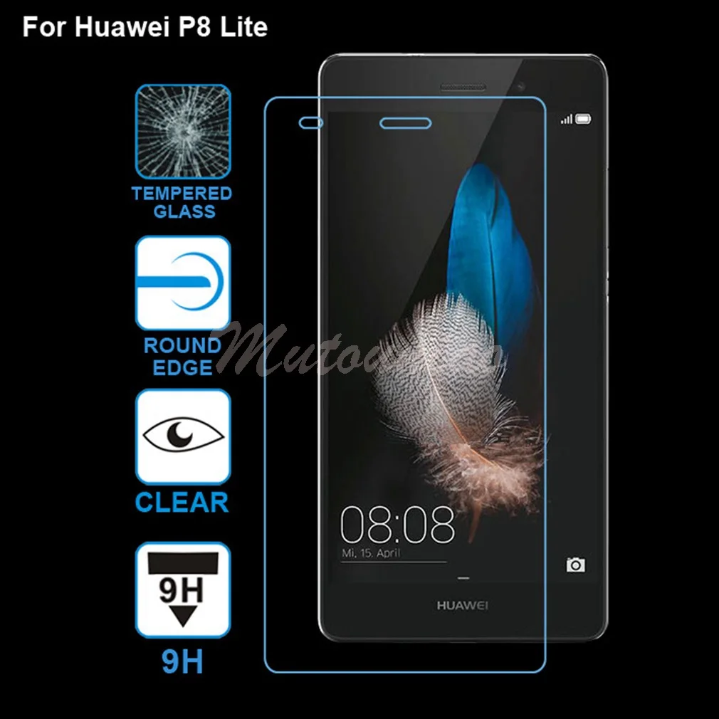 Mutouniao для Huawei P8 Lite accesorios CLEAR 9 H Премиум закаленное Стекло Экран протектор против