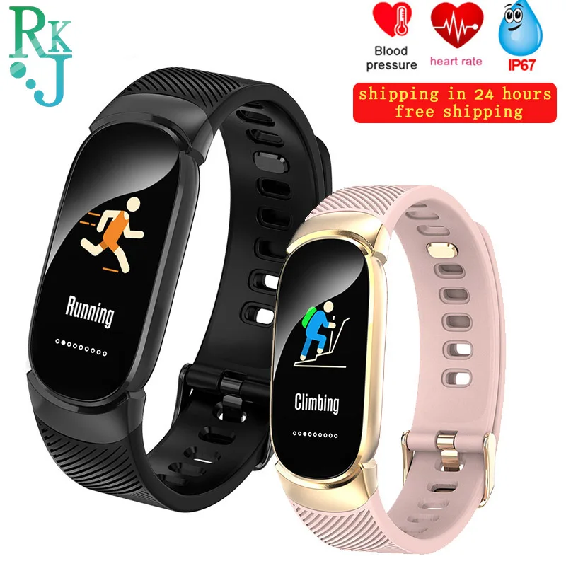 

smart Heart Rate Smart Bracelet IP68 Waterproof Blood pressure oxygen Monitor Color Screen Activity Fitness Tracker Smart Band