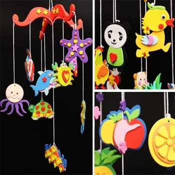 

New EVA Wind Chimes Cute Cartoon Painting Room Decoration 3D Ornaments Hand DIY Materials Production Baby Room Ornaments