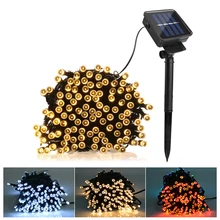 7 м 12 м 22 м светодиодный светильник на солнечной батарее, наружный светильник, светодиодный светильник на солнечной батарее, светильник для рождественского сада, праздника, свадебного декора, водонепроницаемая лампа