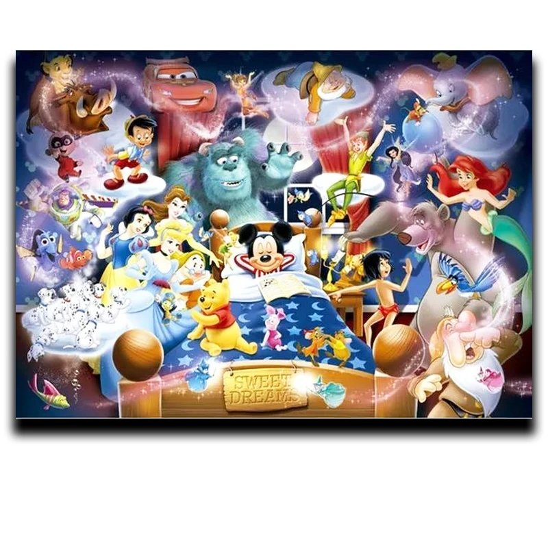 

DIY Painting Diamond Cross Stitch Diamond Kit Embroidery Square Drill Mosaic Rhinestone Decoration Mickey Mouse is dreaming