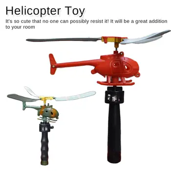 

Aviation Model Copter Kids Toys Handle Pull Helicopter Plane Outdoor Toys For Children Aircraft Playing Drone Gifts For Beginner