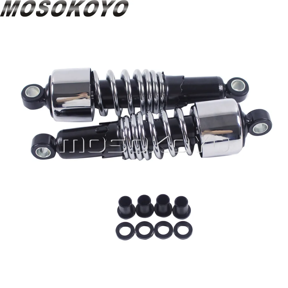 

1 Pair 10.5" Rear Shock Absorber Chrome Motorcycle Rear Suspension for Harley Dyna Sportster Touring 1980-2017
