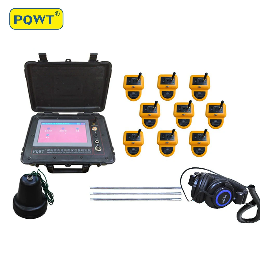 

PQWT-CL900 8 meter Long Range Underground Pipeline Water Leakage Detector with 9 Sensors