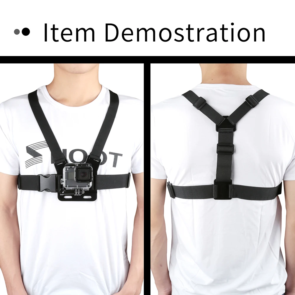 

Chest Strap mount belt for Gopro hero 7 6 5 Xiaomi yi 4K Action camera Chest Mount Harness for GoPro SJCAM SJ4000 sport cam fix