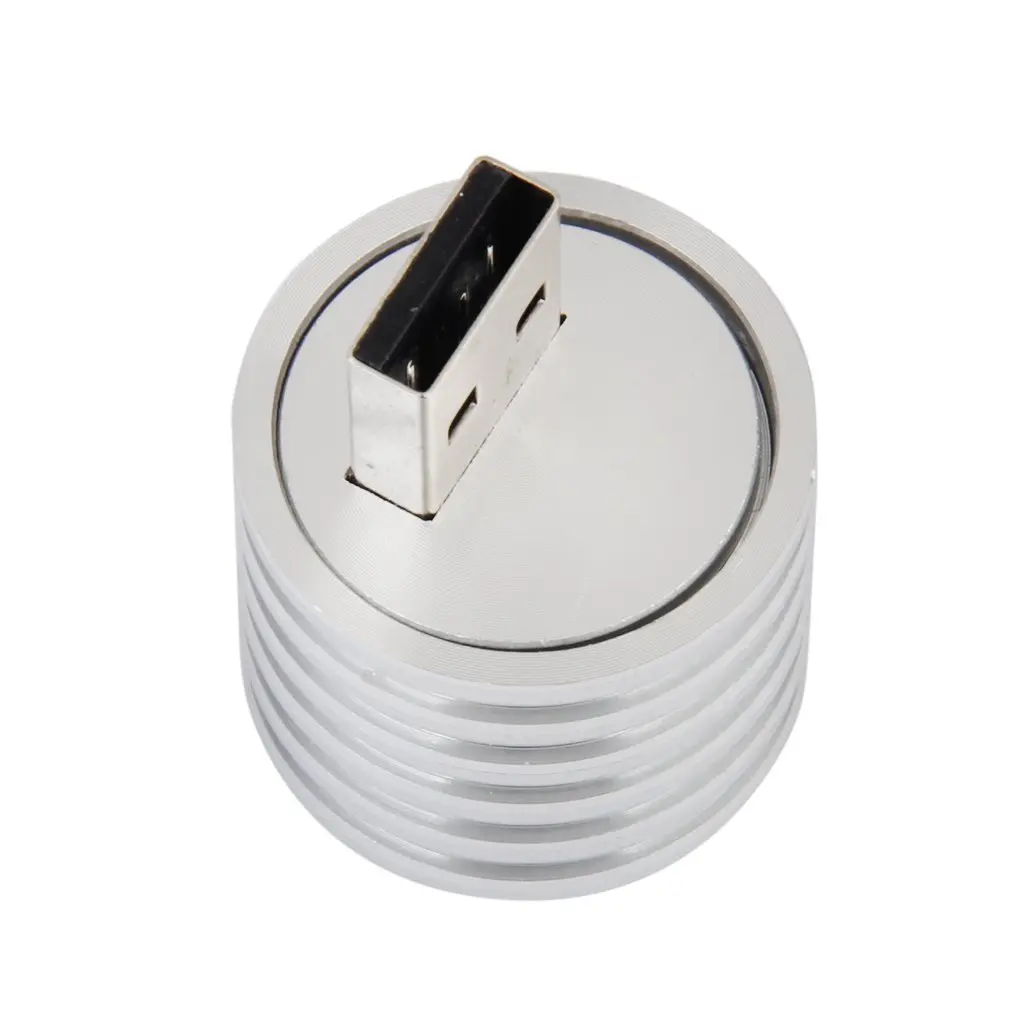 Алюминиевый 3W USB светодиодный светильник, светильник-вспышка, белый светильник