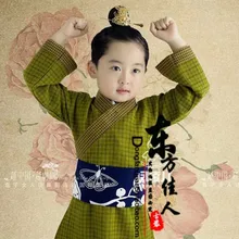 Бейли Туша зеленый мальчика костюм для Мечник День защиты детей костюм производительность полный комплект, включая кусок волос