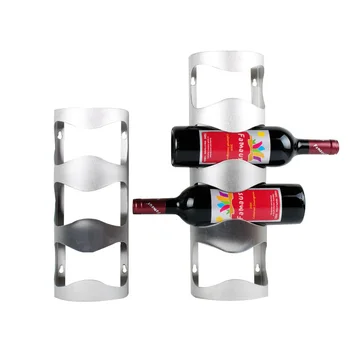 

Stainless Steel Wine Rack Professional Hanging Bottle Organizer Storage Holder Home Bar Wall Mount Wine Shelf Bar Decoration