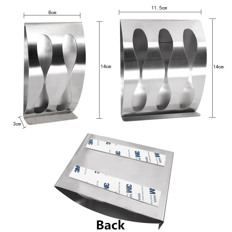 Stainless Steel Paste Sticky Toothbrush Holder Bathroom Accessories Punch Free Sturdy Shelf For Home Lovers Women Men Shelves