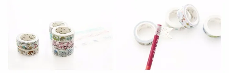 Милые каваи косметические декоративные из рисовой бумаги ленты DIY Скрапбукинг Маскировочная лента школьные офисные поставки