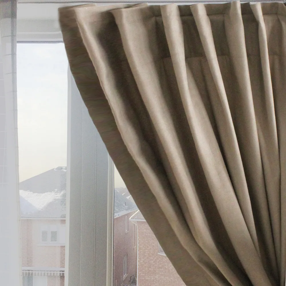 

Free Shipping High Quality Micro Suede Solid Color Window Curtain Bedding Decoration