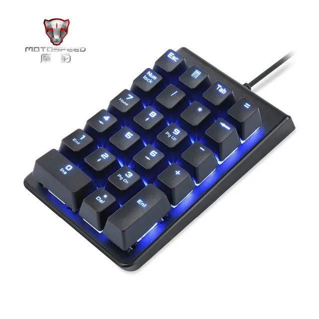 MOTOSPEED K22 Mechanical Numeric Keyboard Wired 22 Keys Mini Red Switch Numpad Backlight Keypad For Cashier Laptop Bank PC MOTOSPEED K22 Mechanical Numeric Keyboard Wired 22 Keys Mini Red Switch Numpad Backlight Keypad For Cashier Laptop Bank PC