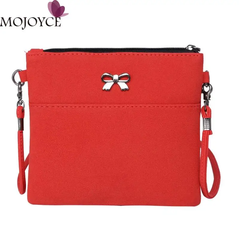 

Fashion Crossbody Bag Solid Color Leather Bowknot Shoulder Bag Messenger Tote for Women Clutch Handbag bolso mujer bags