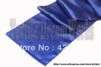 

Royal Blue 12"x108" Satin Table Runner Wedding Decoration/Party Decoration/ Wedding Party Supply Adornment Colors