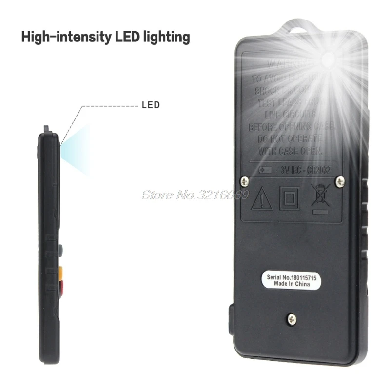 

AN301 Mini Digital Multimeter AC DC Voltmeter Voltage Resistance Meter with LED Aug24 Drop Ship