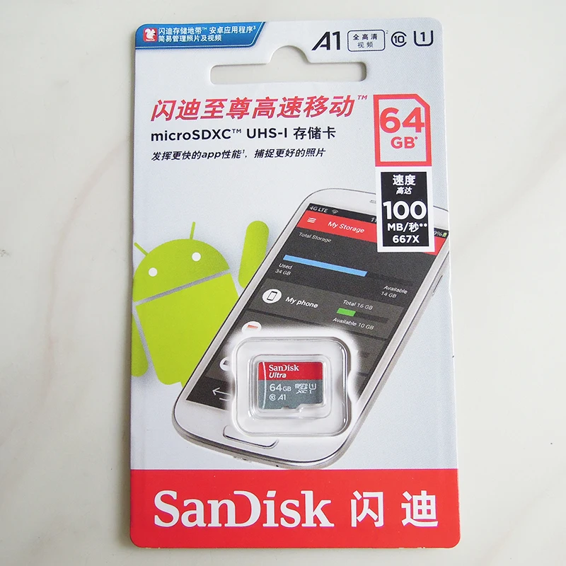 SanDisk Micro SD Memory Card 32GB 16GB Class10 UHS-1 MicroSDHC Mini SD Card 64GB 128GB MicroSDXC For Android SmartPhone