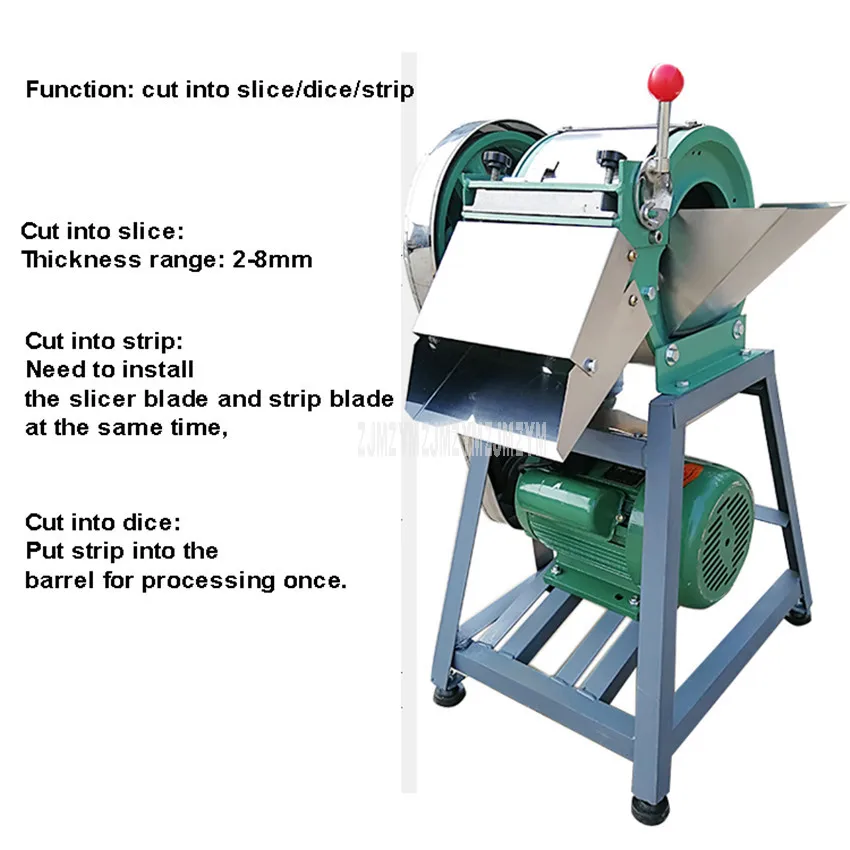 300-500 кг/ч электрическая еда овощи резальная машина резак слайсер капуста Чили картофель, лук ломтик/полоска/машинка для резки кубиками