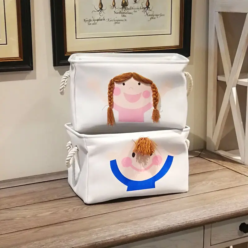 40x28xH24cm 2019 Новая тканевая корзина скандинавские Детские корзины для игрушек книг