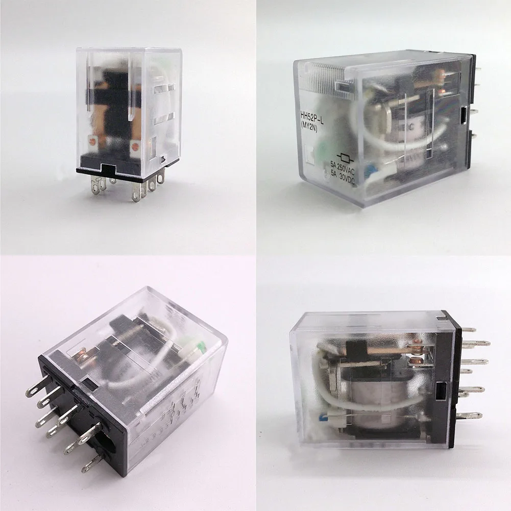 HH52P MY2NJ JZX 22F микро реле 12 V 24 220 промежуточных катушка высокое качество общего назначения|Реле| |