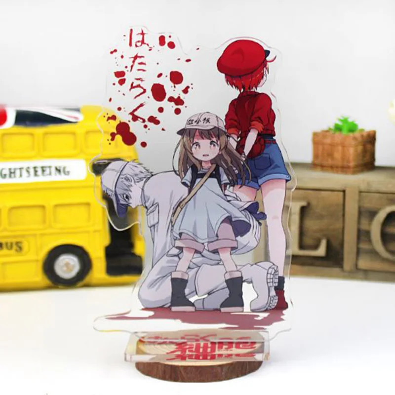 

1 Pc New Arrival Anime Cells At Work Acrylic Stand Model Toys Plate Holder Action Figure Doll Ornament Toy Kids Gift