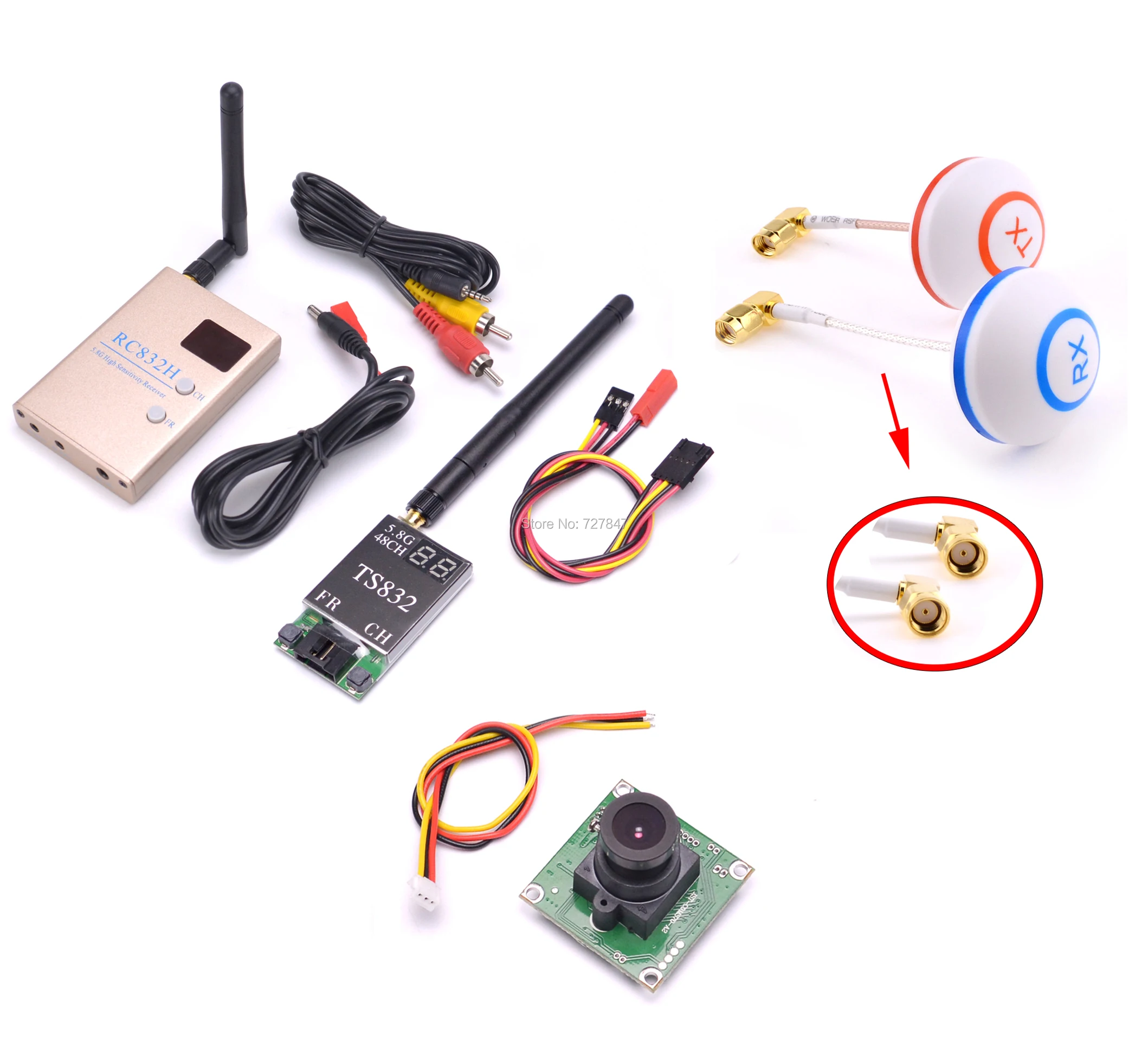 TS832 RC832H 700TVL camera