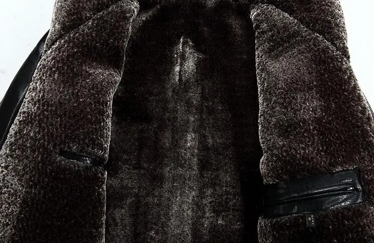 5XL зимние куртки толстовки мужские кожаные меховые пальто мотоциклетные куртки водонепроницаемая верхняя одежда Кашемировые топы большой размер высокое качество