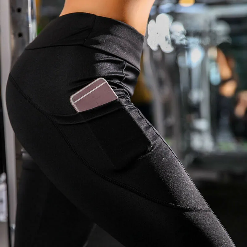 

2019 Solid Color Sexy Women Fitness Yoga Leggings Sports Pants Sexy Trousers Running Elastic Pants Femme