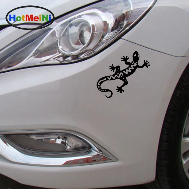 HotMeiNi модная виниловая наклейка Gecko Lizard для стайлинга автомобиля с хвостом яркая
