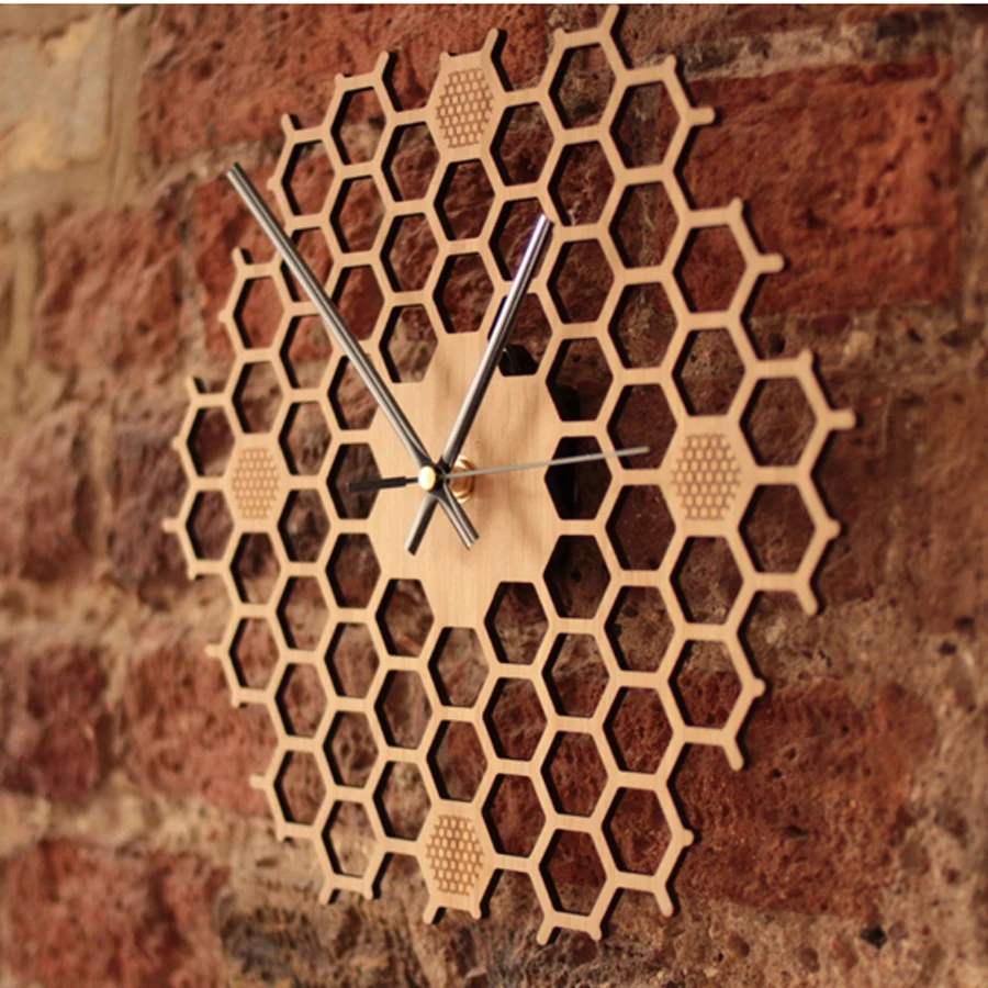 

Creative Wooden Wall Clock Simple Modern Design Pastoral Style Wood Clocks Personality Bamboo Wall Watch Home Decor Silent
