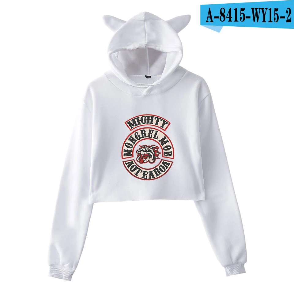 Mongrel Mob Cat Ear Hoodie Sweatshirt Sexy Girl Fashion Popular New European Style Harajuku 2018 NEW Sweatshirt oversized hoodie Hoodies & Sweatshirts