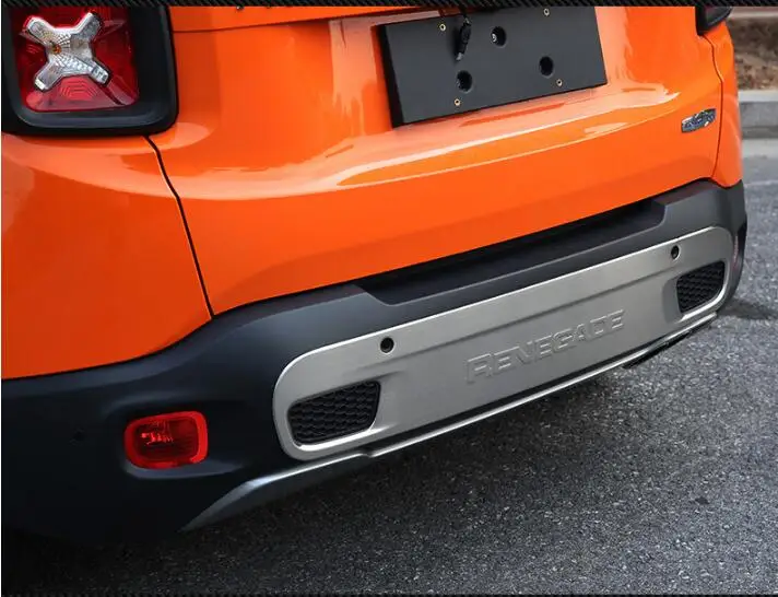 Защитная накладка из нержавеющей стали для заднего бампера Jeep Renegade 2015 2016 2017 2018 по