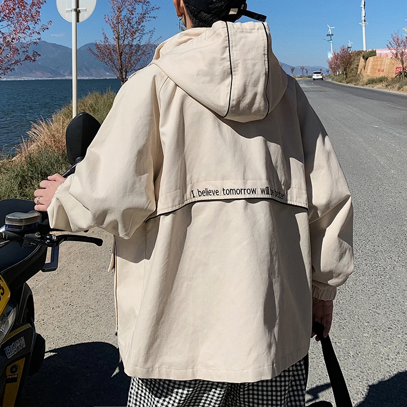 2019 Korean Style Men's New Streetwear Brand Bomber Jacket Bf Leisure Work Clothes Loose Coat Male Windbreaker Big Size M-5XL 2019 Korean Style Men's New Streetwear Brand Bomber Jacket Bf Leisure Work Clothes Loose Coat Male Windbreaker Big Size M-5XL