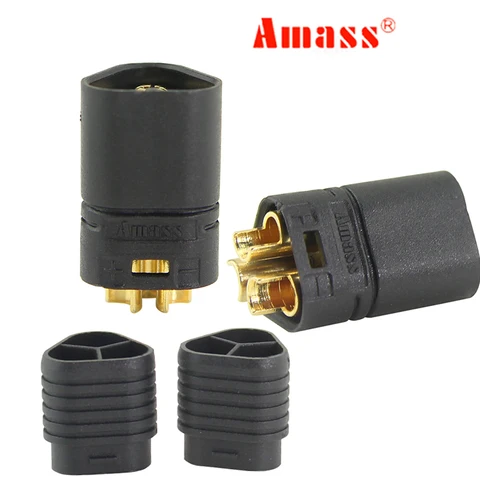1 Pair AMASS Connector Plug MT60 35mm 3 Pole Bullet Connector Plug Male Female For RC ESC to Motor JUN5 A 1 Pair AMASS Connector Plug MT60 35mm 3 Pole Bullet Connector Plug Male Female For RC ESC to Motor JUN5 A