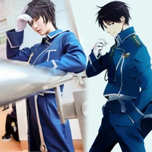 font b Anime b font FullMetal Alchemist Roy Mustang Cosplay Costume Men Clothing Halloween Carnival