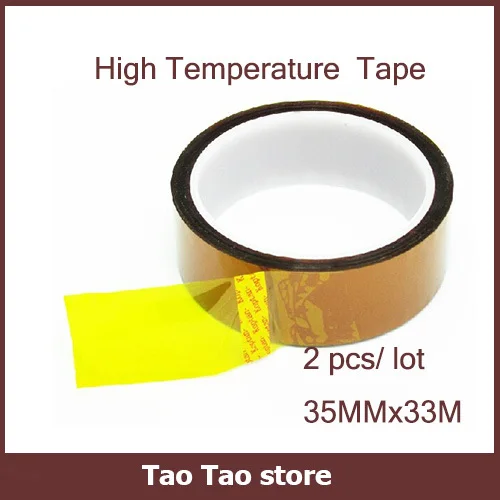 Free shipping High Temperature Resistant tape Heat Tape 35MMx33M for