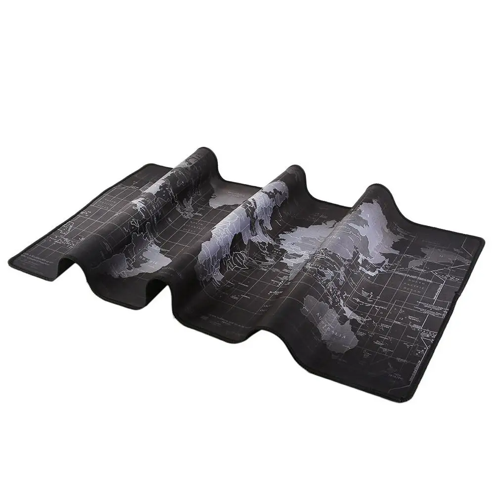  800x300/900x400mm World Map Locking Edge Mouse Pad Gamer Large Size Computer Keyboard Mat Table Gam