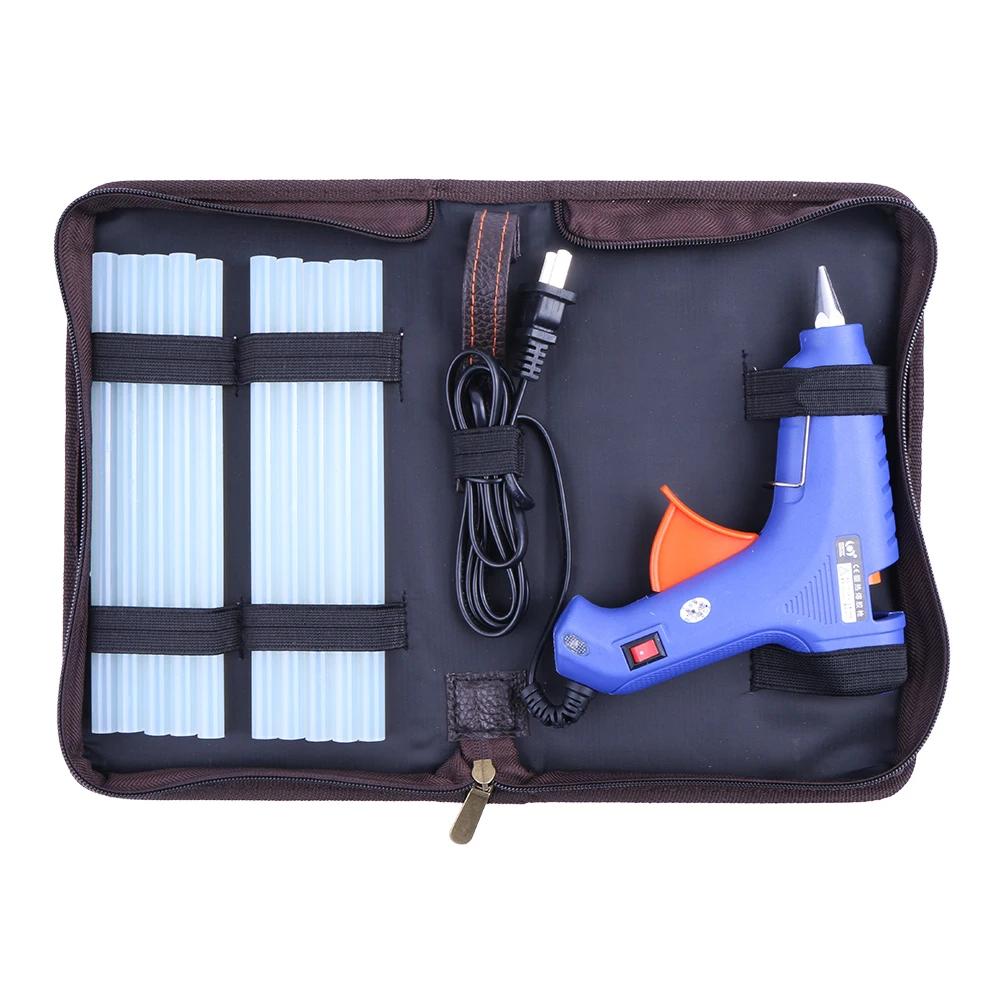 

60W Hot Melt Air Glue Gun High Temp Heater Mini Gun w/ 10pcs Glue Sticks for Metal/Wood Working 110V-220V US plug