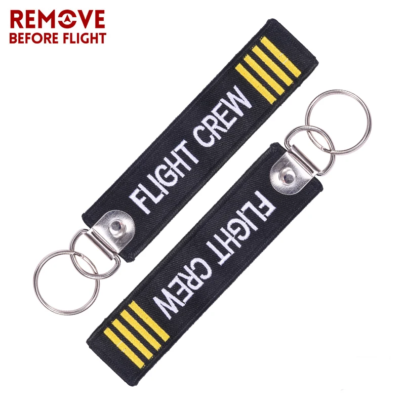 

Wholesale Flight Crew Keychain for Christmas Gifts Keychains Embroidery Crew Key Chain Fashion Jewelry Key Ring 20 PCS/LOT