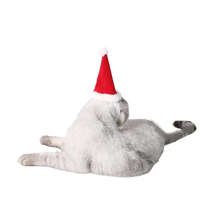 Christmas Pet Cat Hats Caps Adjustable Elastic Band Rabbit Guinea Pig Totoro Puppy Dog Head Supplies Party Decoration #F#40NV14 (40)