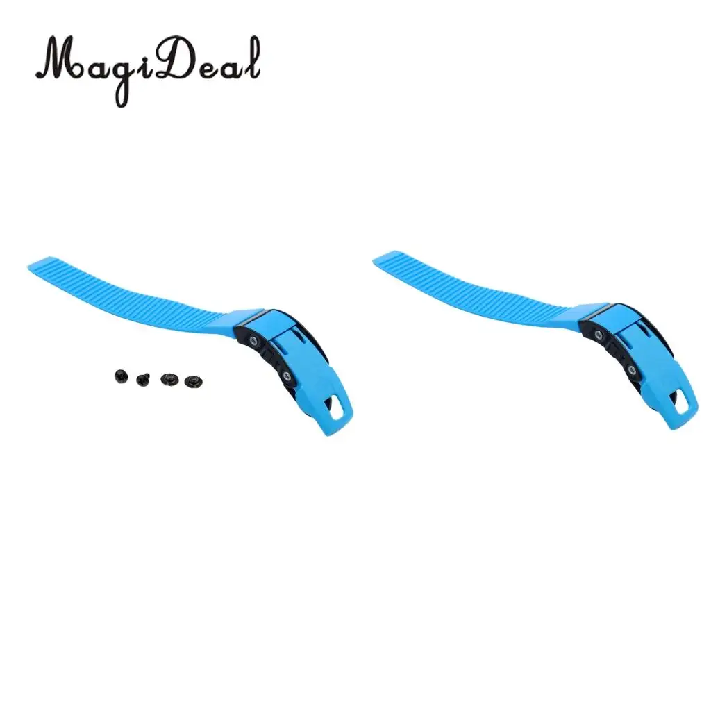 MagiDeal 2 Pieces Replacement Inline Skates Roller Skating Shoes Energy Strap Fastener Belt with Screws Installation Dropship
