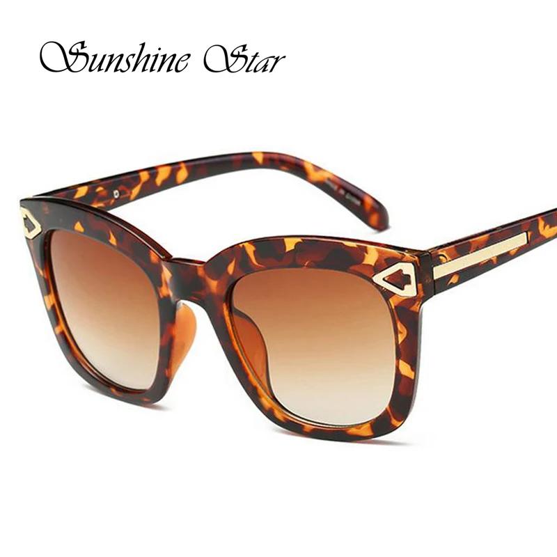 Pop Age Vintage Arrow Women Sunglasses Fashion Square Plastic Sun Glasses Leopard Frames Eyewear Oculos font