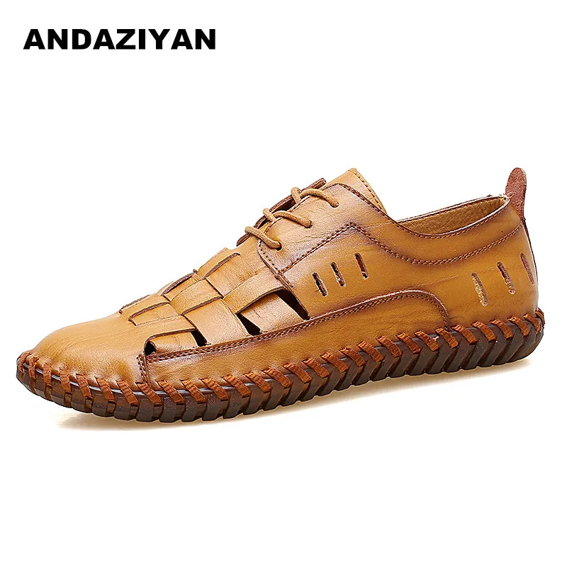 

Leisurely fashion fashion tide beach shoes summer leather men shoes