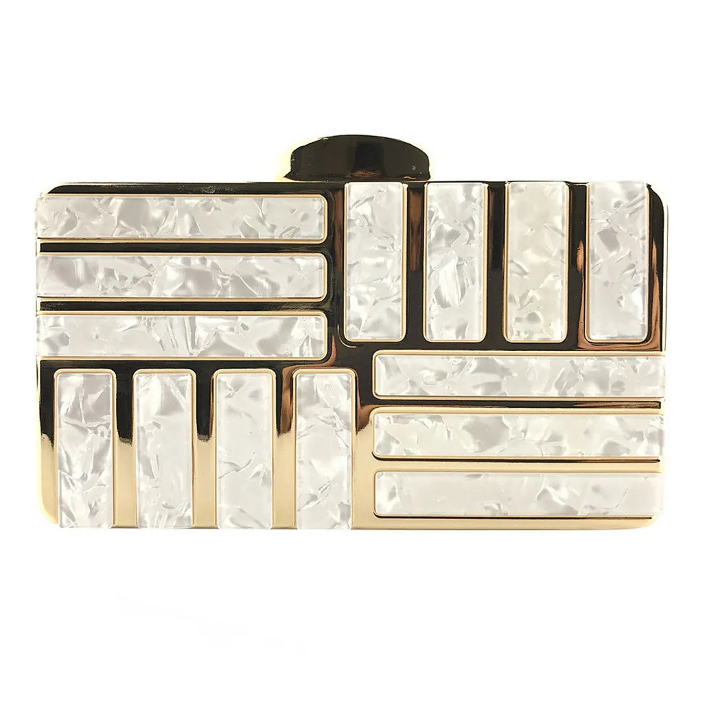 Evening Bags Acrylic Material Handbag Clutches Evening Chain Metal Texture Crossbody Bags Party HandBag Evening Bags Acrylic Material Handbag Clutches Evening Chain Metal Texture Crossbody Bags Party HandBag