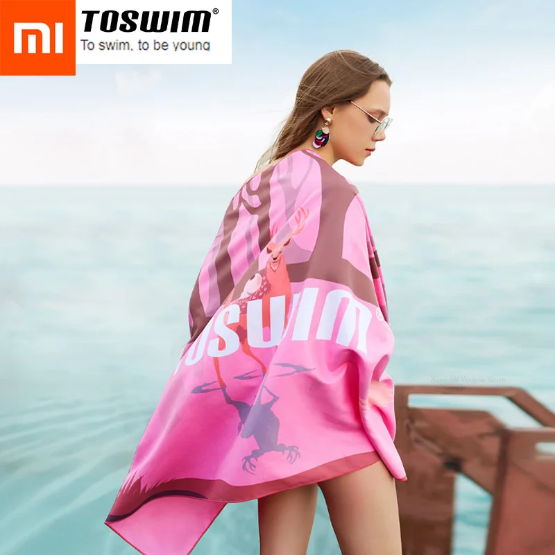 Xiaomi Mijia TOSWIM впитывающее полотенце 160x80 см быстрая абсорбция Вентиляция для пляжного плавания кондиционер одеяло