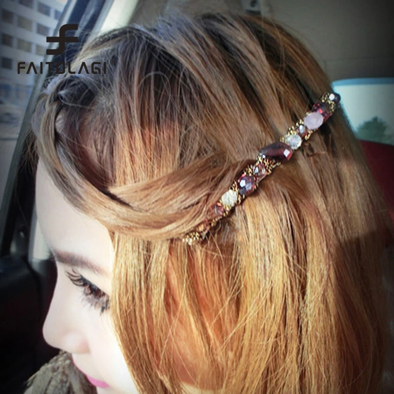 Shiny Pearl Crystal Rhinestone Hair Clips new Korean style
