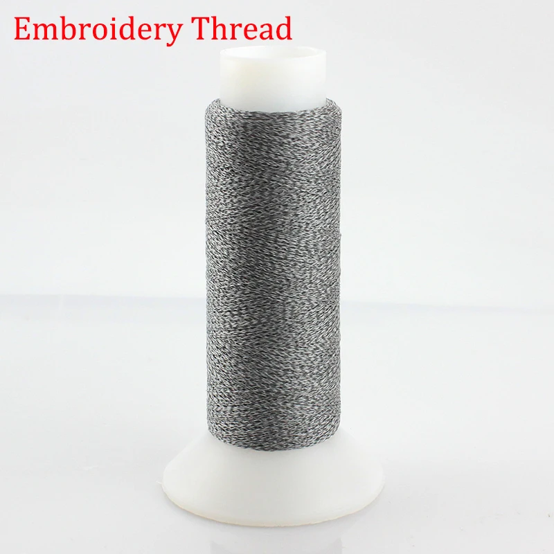 

Silver Reflective Embroidery Thread Twist Yarn For Embroidering Machine 500meter/roll