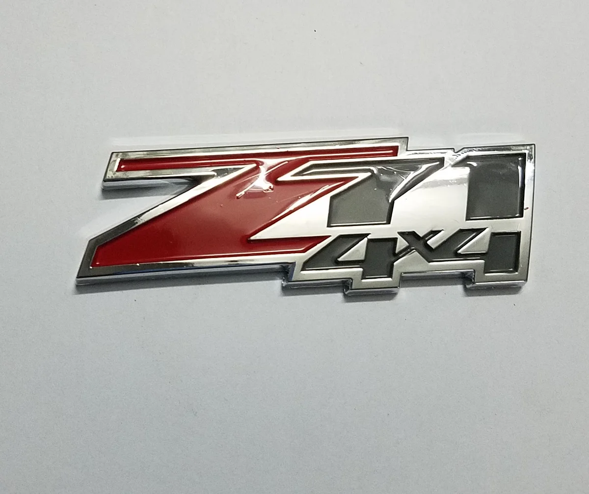 Новейшая ABS Z71 4x4 Автомобильная эмблема значок наклейка для Chevy GMC Silverado красный