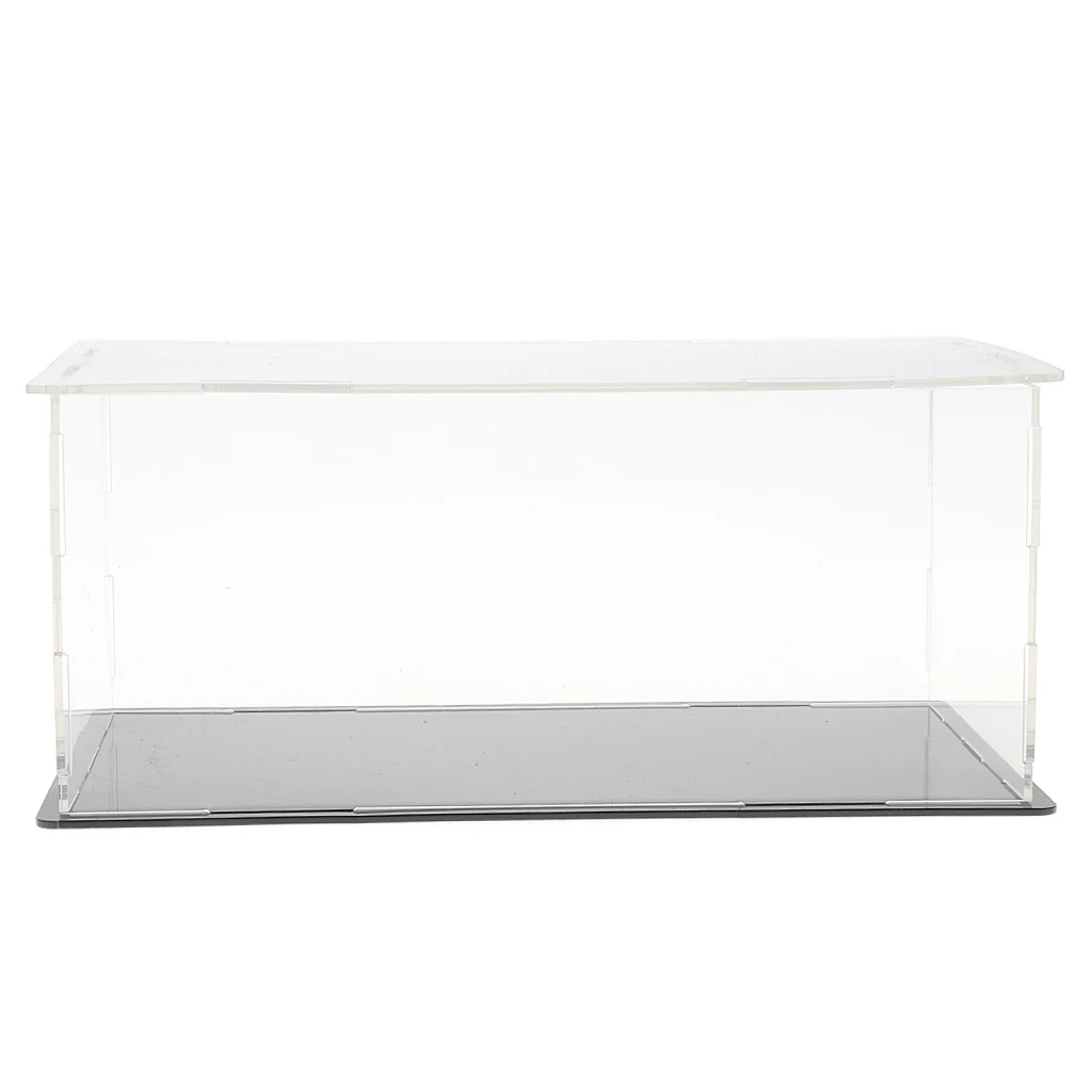 Clear Acrylic Display Box Case Model Figure Display Dustproof for Dustproof and Stackable Protection for Collection Model
