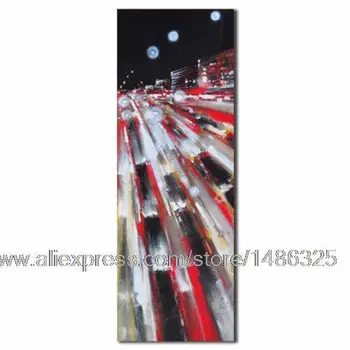 

Abstract Modern Cityscape Canvas Painting For Home Decor By Handmade Wall Decor Stickers Modern Discount Decoration Living