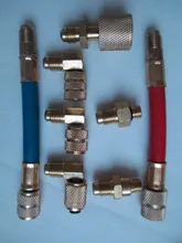 Adaptador de aire acondicionado automotriz ct-138 múltiple R12 R134A adaptador de Conector 8 Unidades